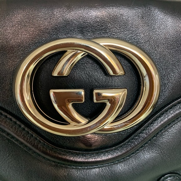 Gucci Black Leather Small Tassel Britt Hobo - Picture 5 of 10